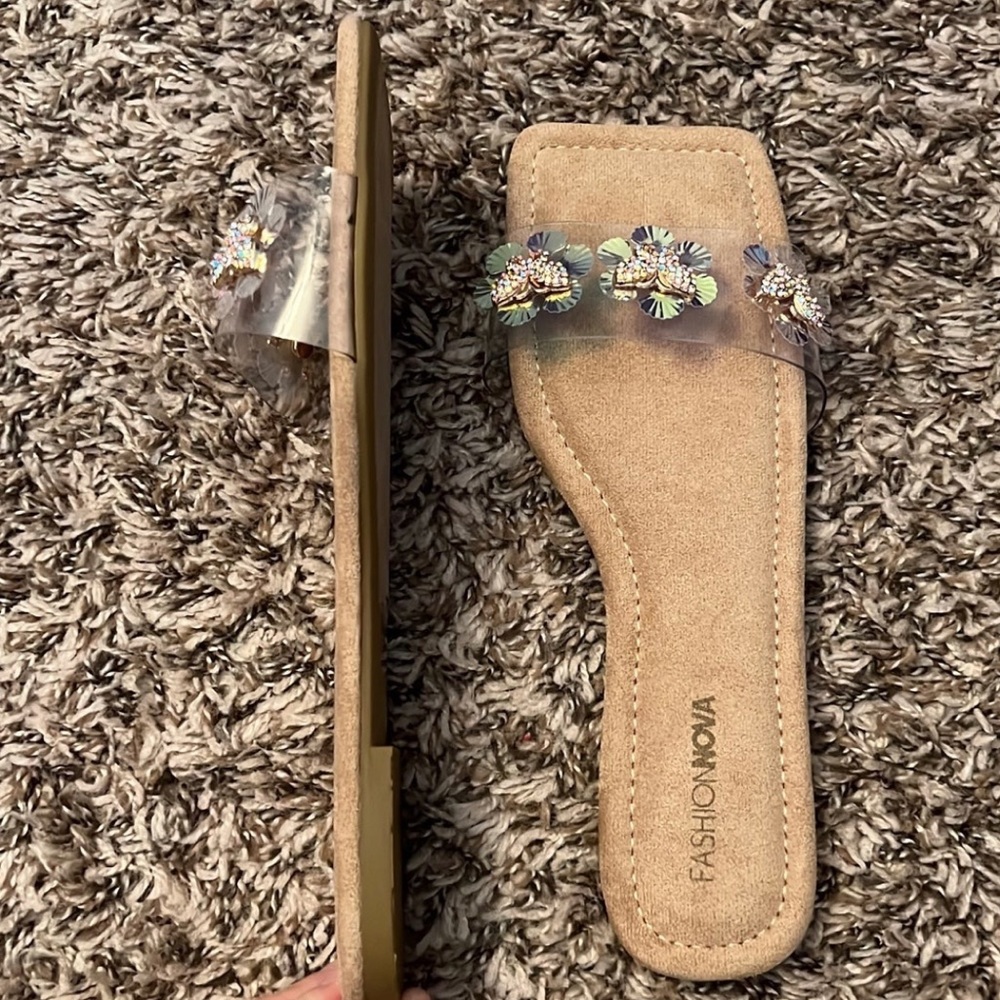 Butterfly Rhinestone Flat Slides - Picture 6 of 11